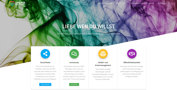 Bringing my content home: Statement about the association "Liebe wen du willst"